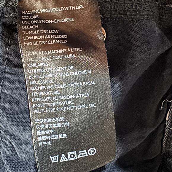 Free People SZ 30 Skinny Jeans Stretch Hi-Rise Frayed Hem We the Free Black Wash - Picture 10 of 11